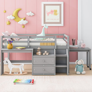 Grey Loft Beds You'll Love Wayfair